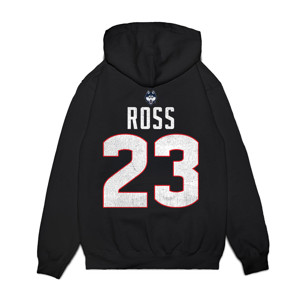 UConn - NCAA Men's Basketball : Jayden Ross - Graphic Premium Hooded Sweatshirt-1
