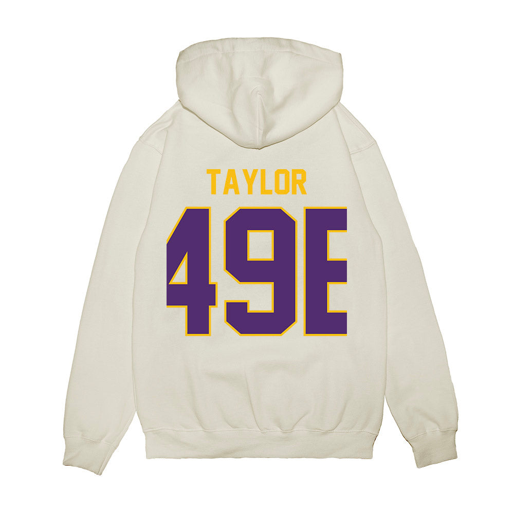 Minn. St. - NCAA Football : Talen Taylor - Vintage Helmet Premium Hooded Sweatshirt-1