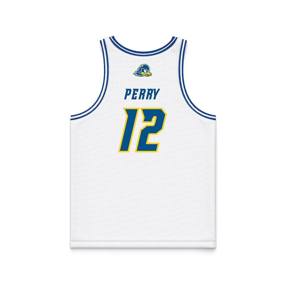 Delaware - NCAA Women's Basketball : Jiya Perry - White Basketball Jersey-1