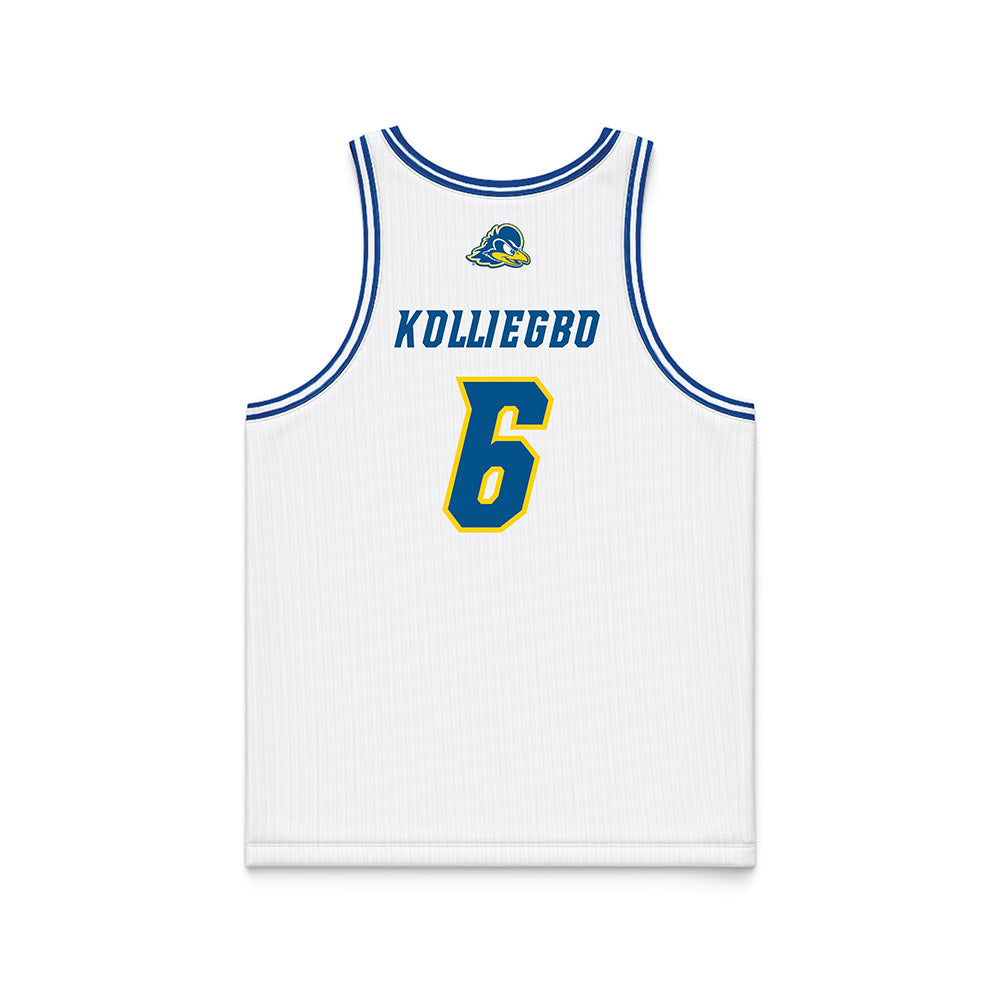 Delaware - NCAA Women's Basketball : Safiatu Kolliegbo - White Basketball Jersey-1