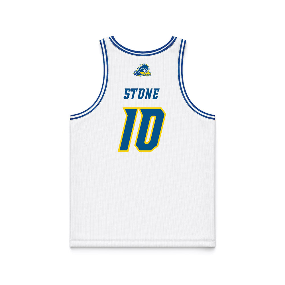 Delaware - NCAA Women's Basketball : Elle Stone - White Basketball Jersey-1