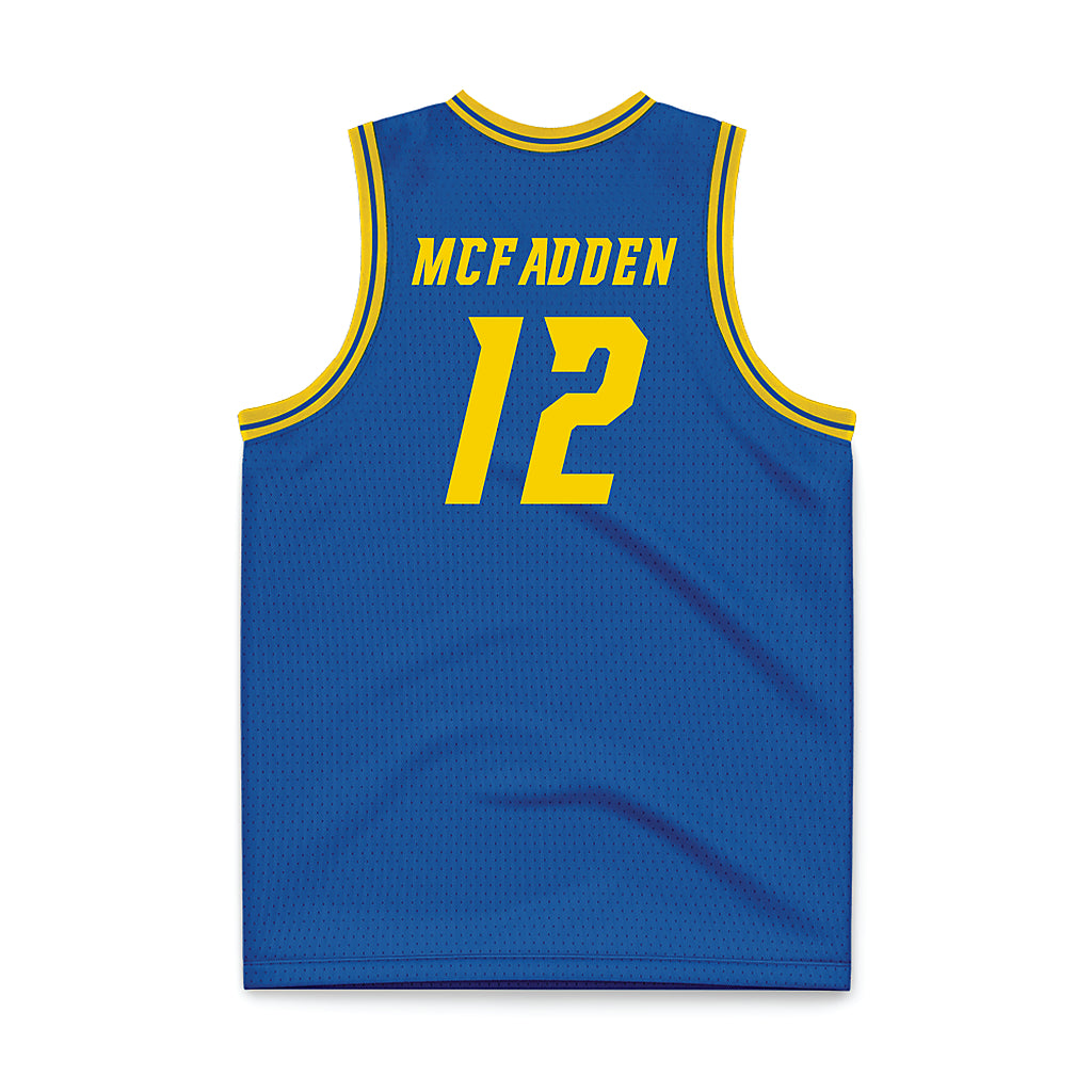 Delaware - NCAA Men's Basketball : Alex McFadden - Royal Basketball Jersey-1