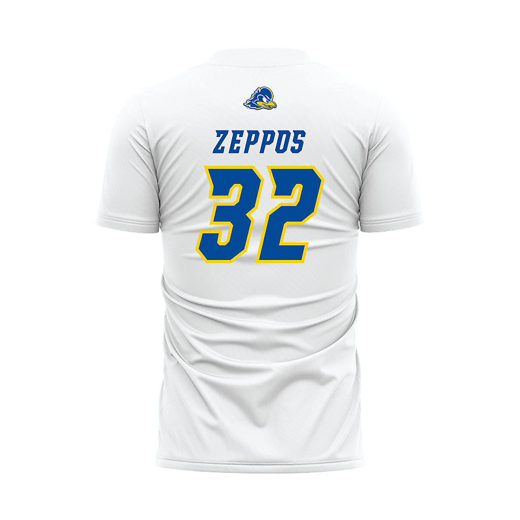 Delaware - NCAA Women's Soccer : Sophia Zeppos - White Soccer Jersey-1