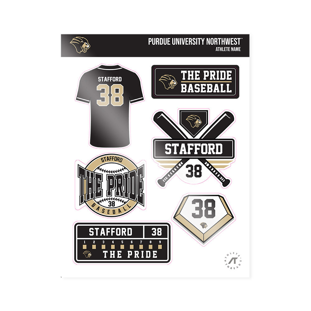 PNW - NCAA Baseball : Connor Stafford - Sticker Sheet-0
