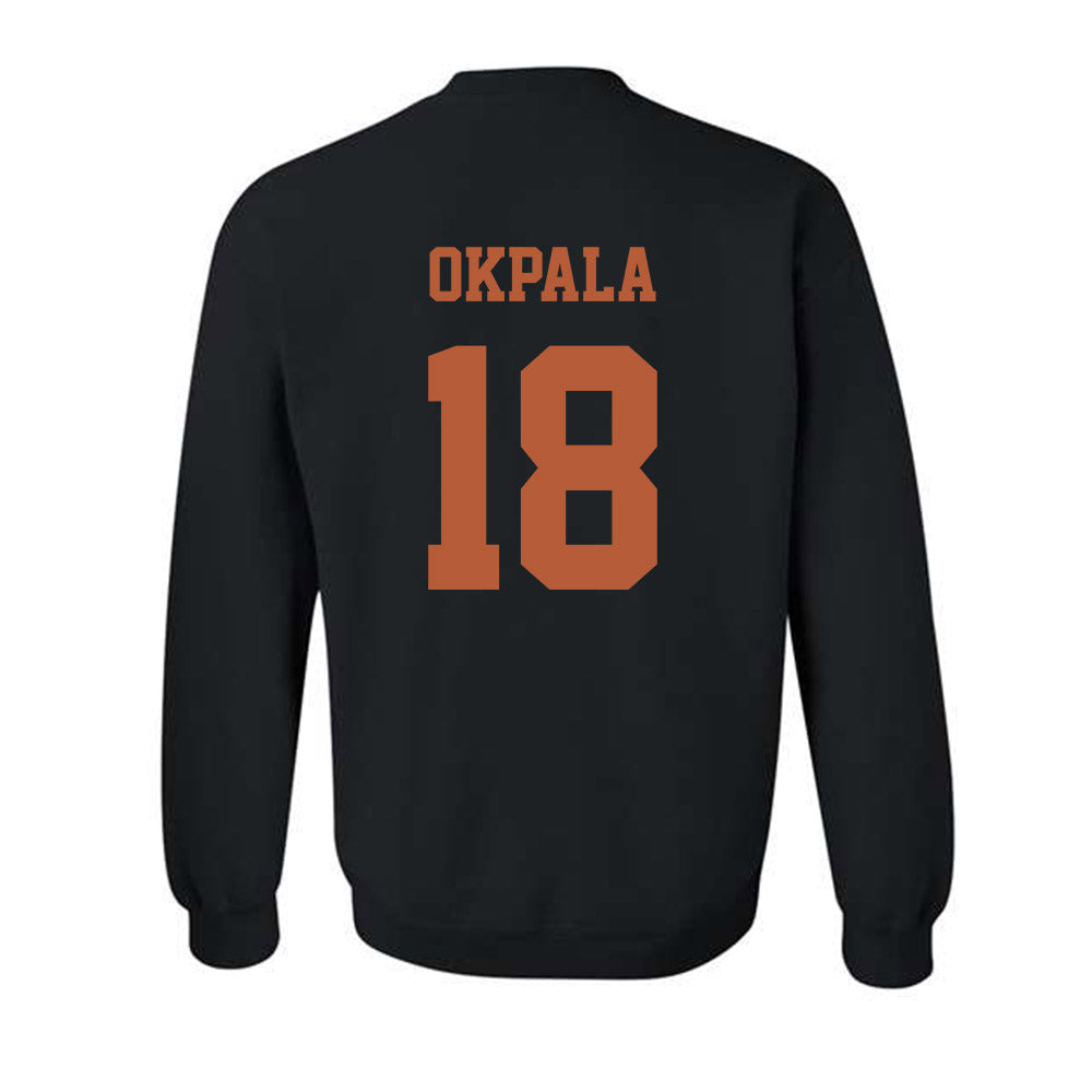 Texas - NCAA Football : Kosi Okpala - Hook 'Em Horns Classic Shersey Crewneck Sweatshirt-1