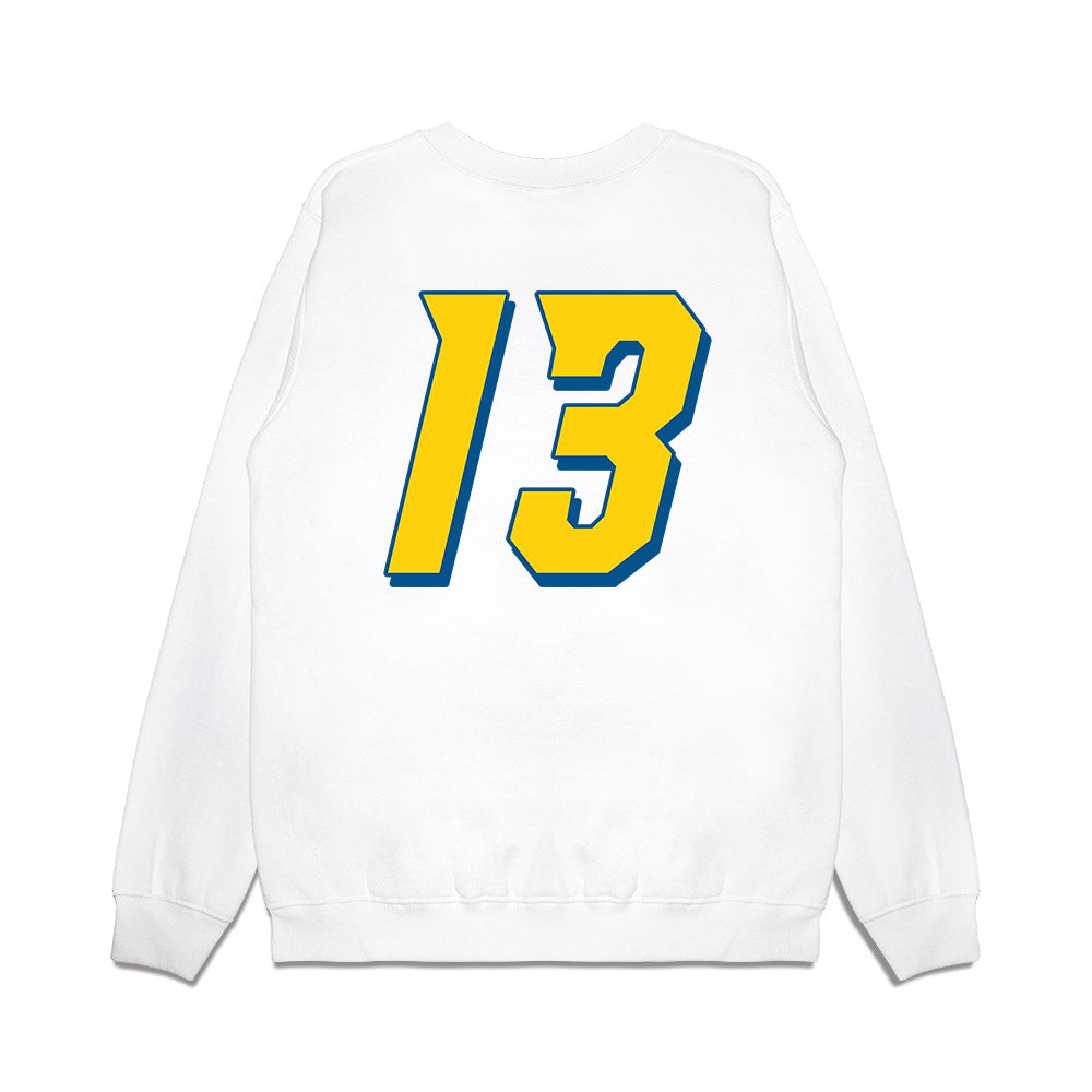 Delaware - NCAA Women's Volleyball : Taylor Holly - Collage Premium Crewneck Sweatshirt-1