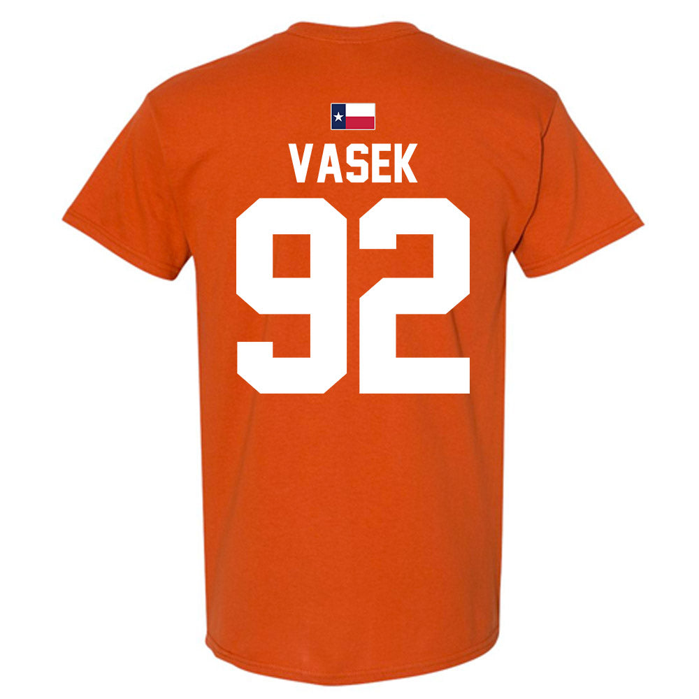 Texas - NCAA Football : Colton Vasek - Hook 'Em T-Shirt-1