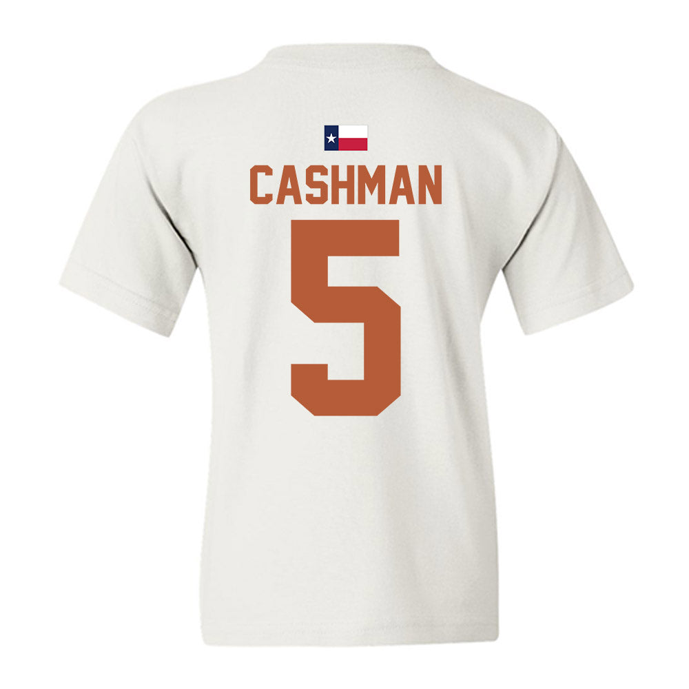 Texas - NCAA Women's Soccer : Ava Cashman - Hook 'Em Youth T-Shirt-3