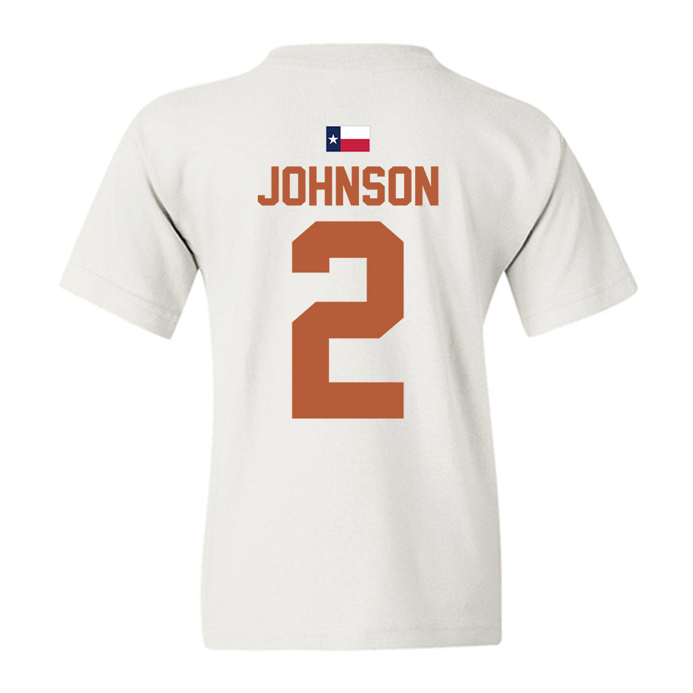 Texas - NCAA Men's Basketball : Isaiah Johnson - Hook 'Em Youth T-Shirt-3