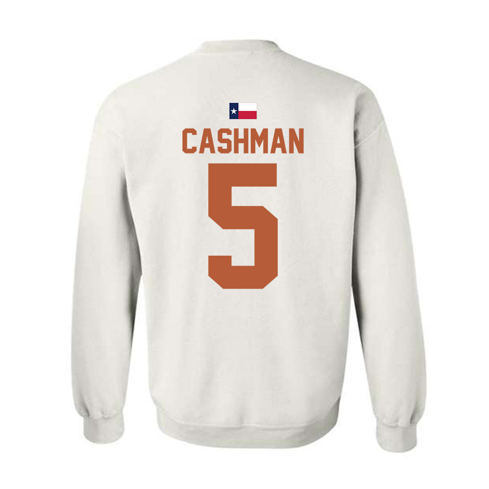 Texas - NCAA Women's Soccer : Ava Cashman - Hook 'Em Crewneck Sweatshirt-1