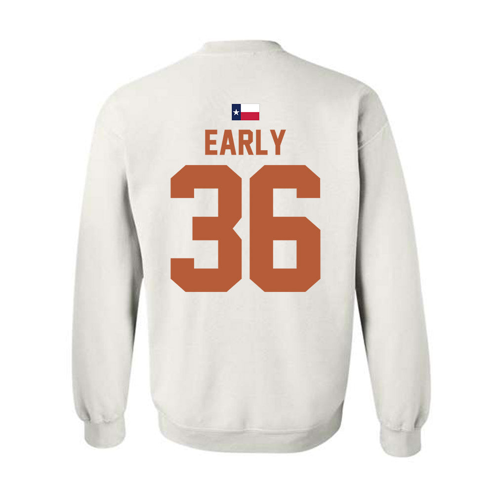 Texas - NCAA Baseball : Callum Early - Hook 'Em Crewneck Sweatshirt-1