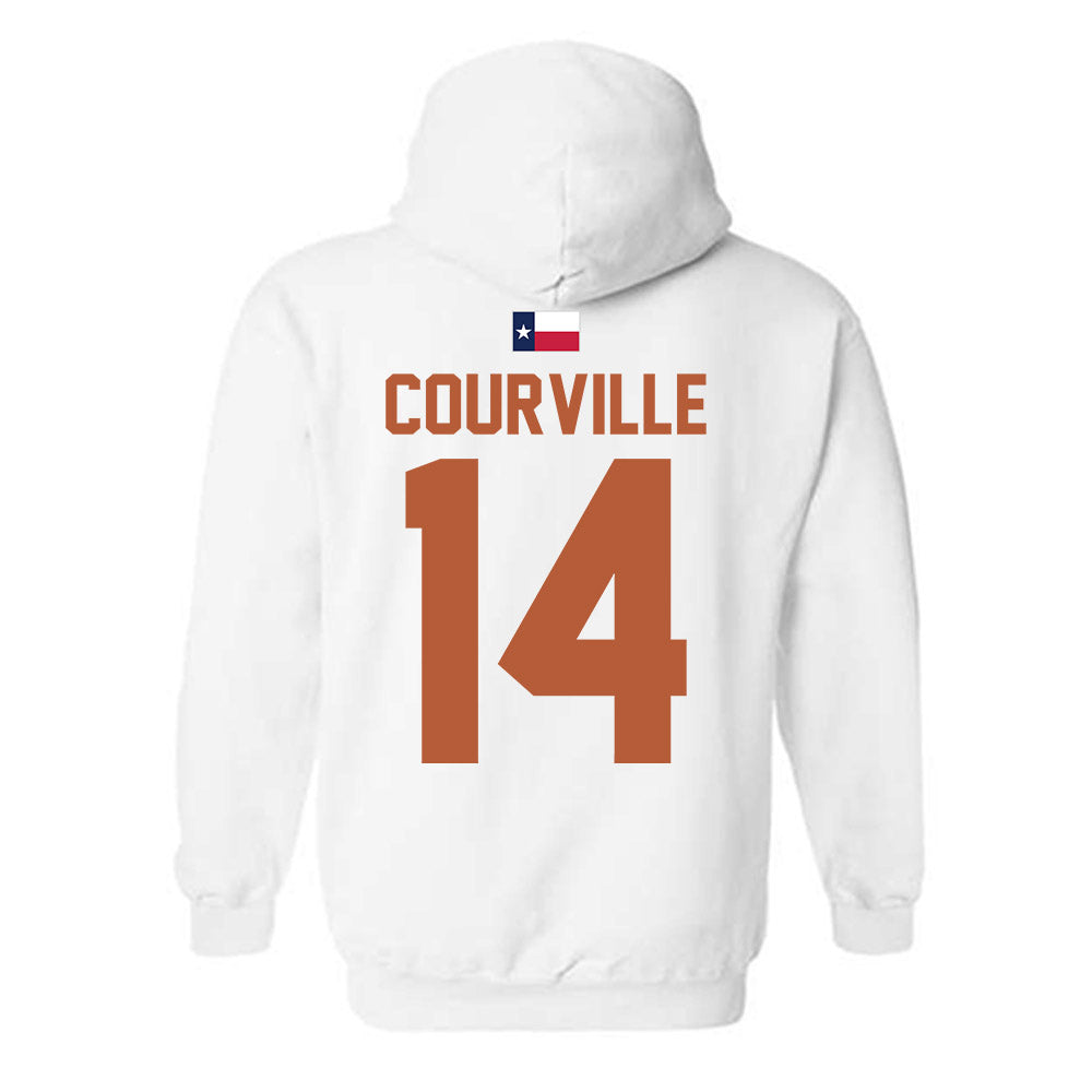 Texas - NCAA Baseball : Presley Courville - Hook 'Em Hooded Sweatshirt-1