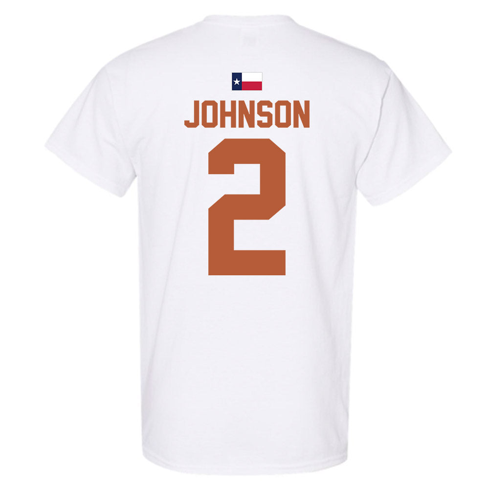 Texas - NCAA Men's Basketball : Isaiah Johnson - Hook 'Em T-Shirt-3