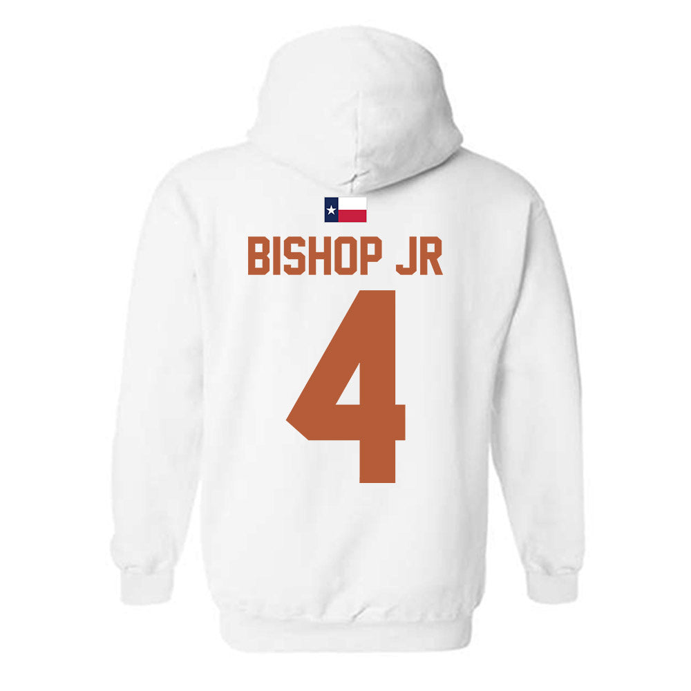 Texas - NCAA Football : Jermaine Bishop Jr - Hook 'Em Hooded Sweatshirt-1