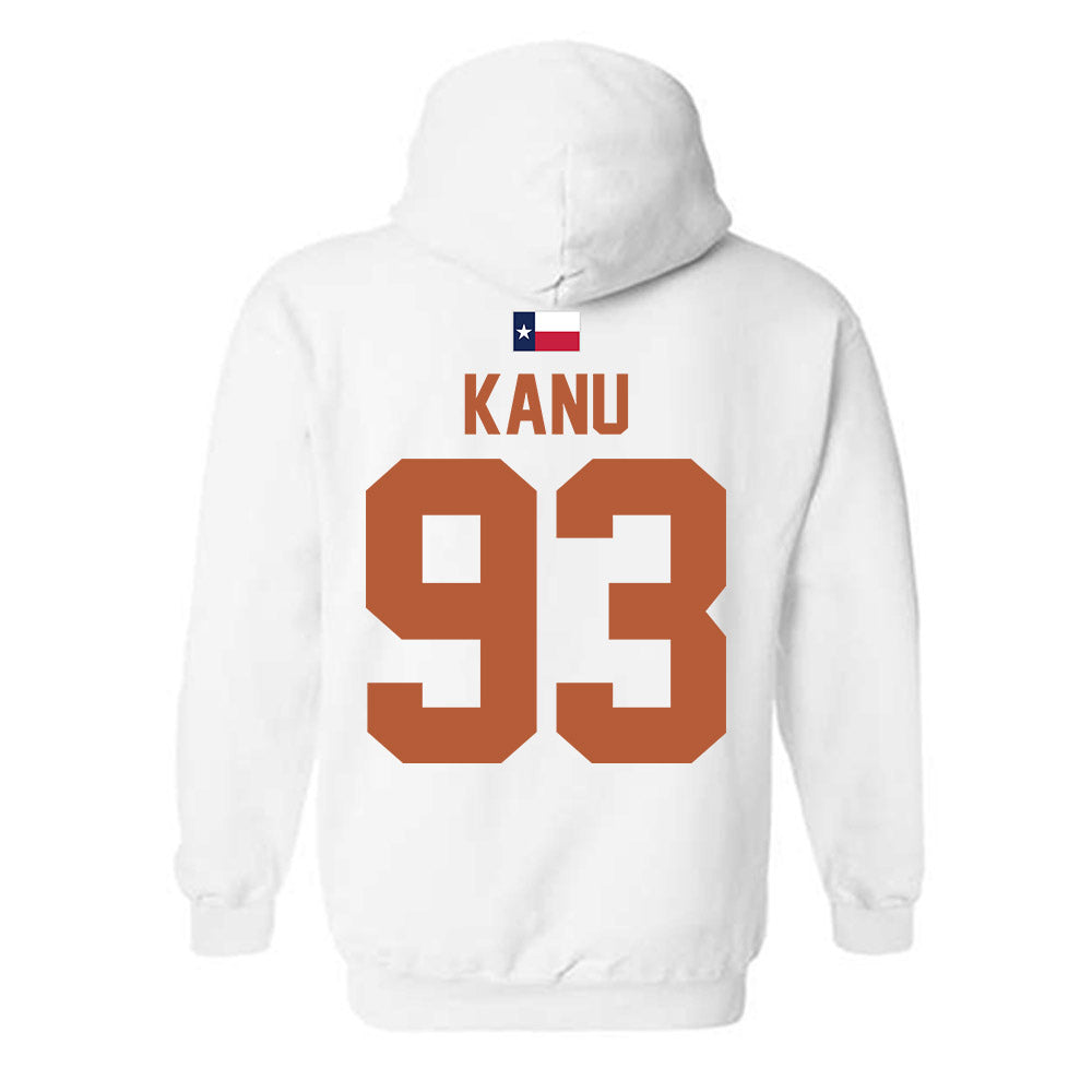 Texas - NCAA Football : Hero Kanu - Hook 'Em Hooded Sweatshirt-1