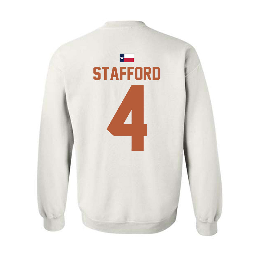Texas - NCAA Women's Volleyball : Torrey Stafford - Hook 'Em Crewneck Sweatshirt-1