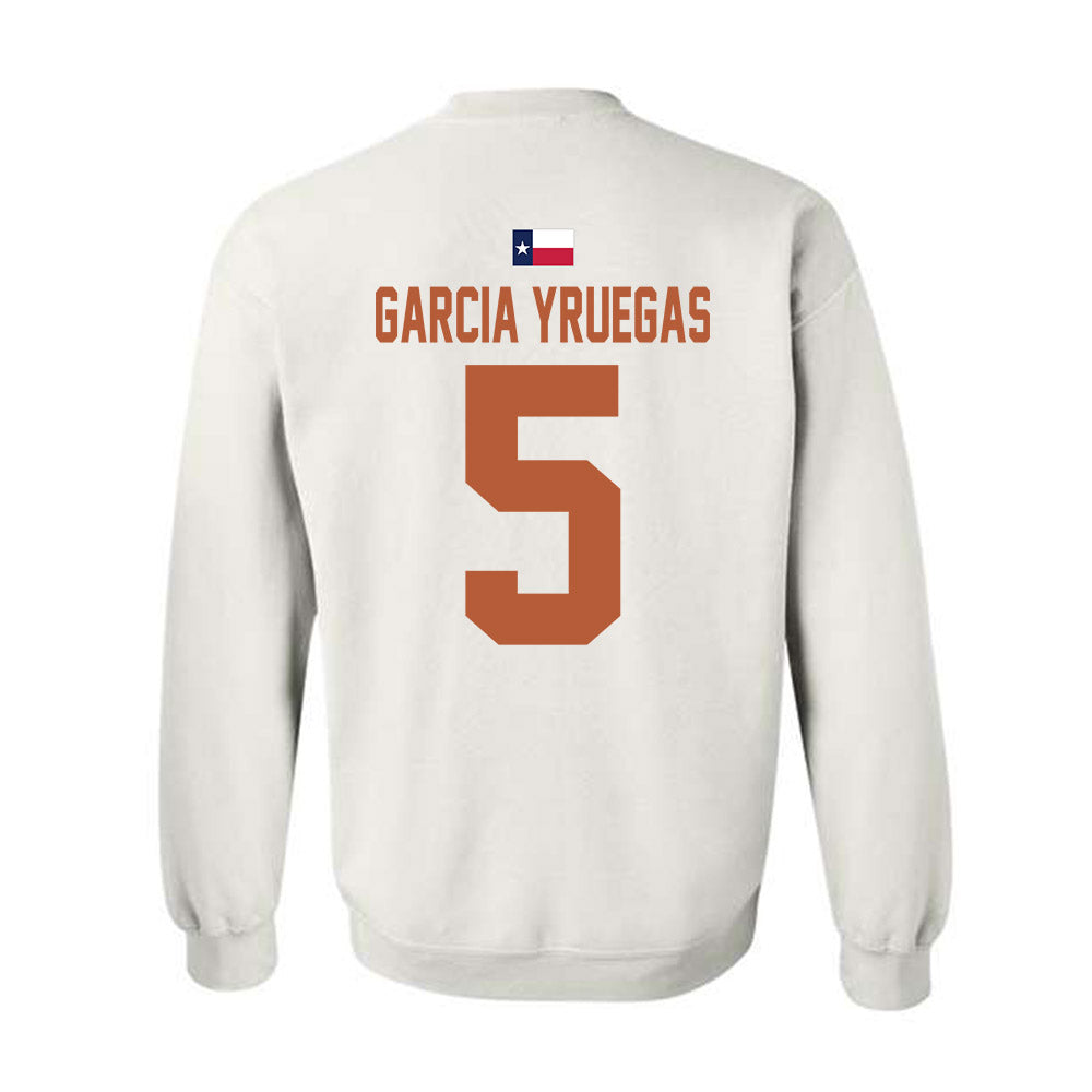 Texas - NCAA Baseball : Felix Garcia Yruegas - Hook 'Em Crewneck Sweatshirt-1