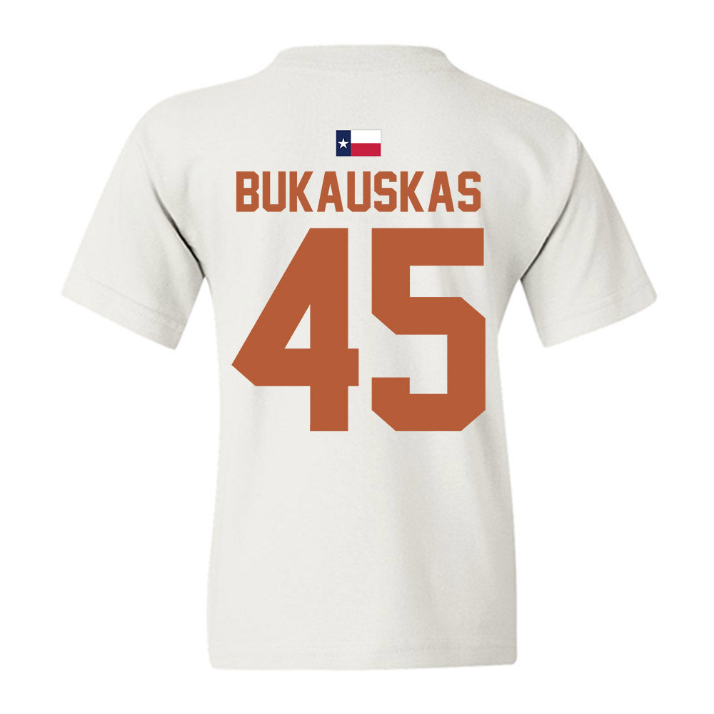 Texas - NCAA Football : Mikey Bukauskas - Hook 'Em Youth T-Shirt-3