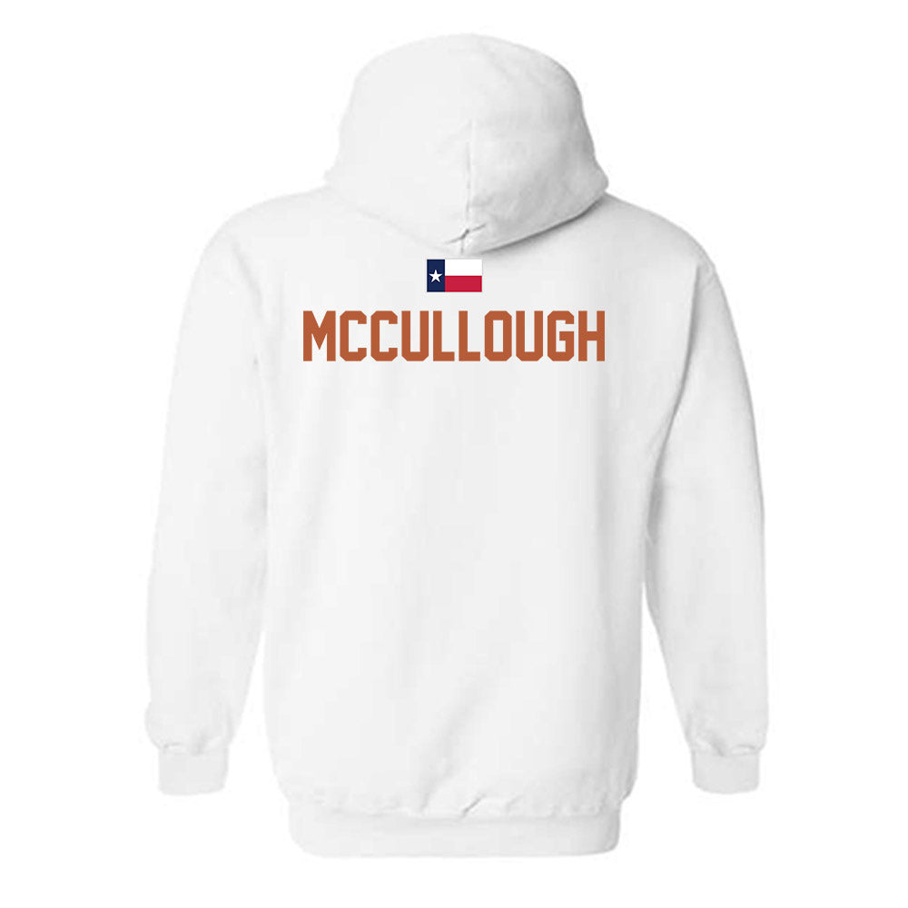 Texas - NCAA Men's Cross Country : Kai McCullough - Hook 'Em Hooded Sweatshirt-1