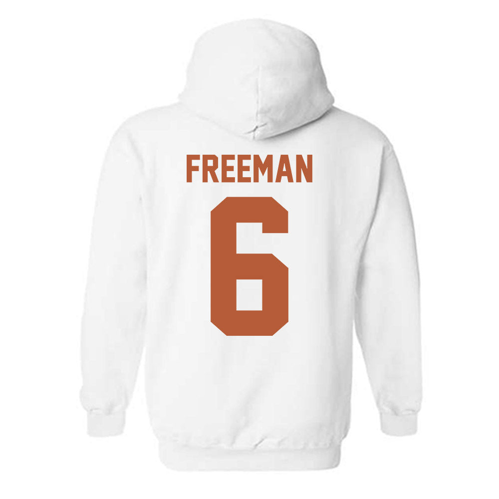 Texas - NCAA Men's Basketball : Elyjah Freeman - Classic Shersey Hooded Sweatshirt-1