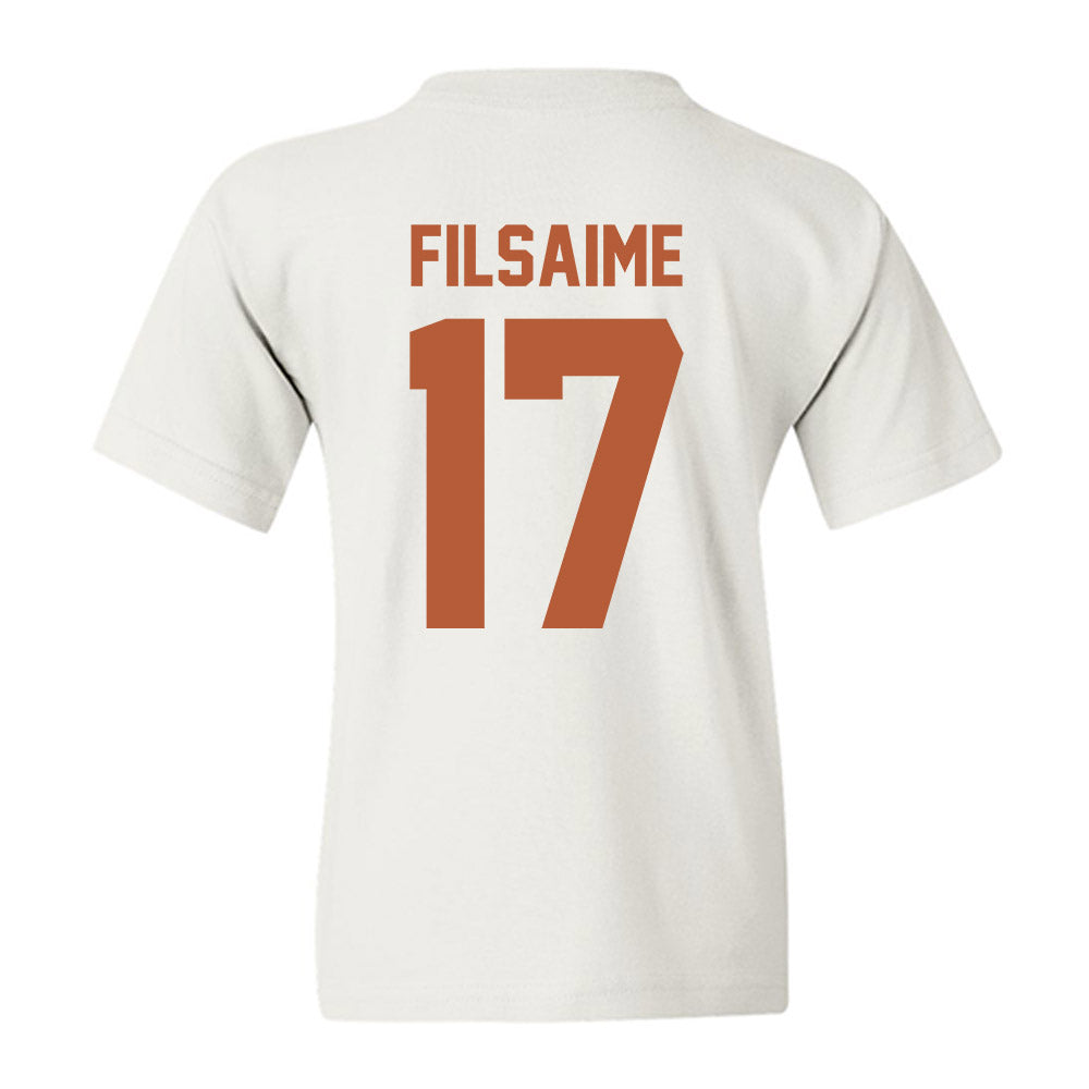 Texas - NCAA Football : Xavier Filsaime - Classic Shersey Youth T-Shirt-1