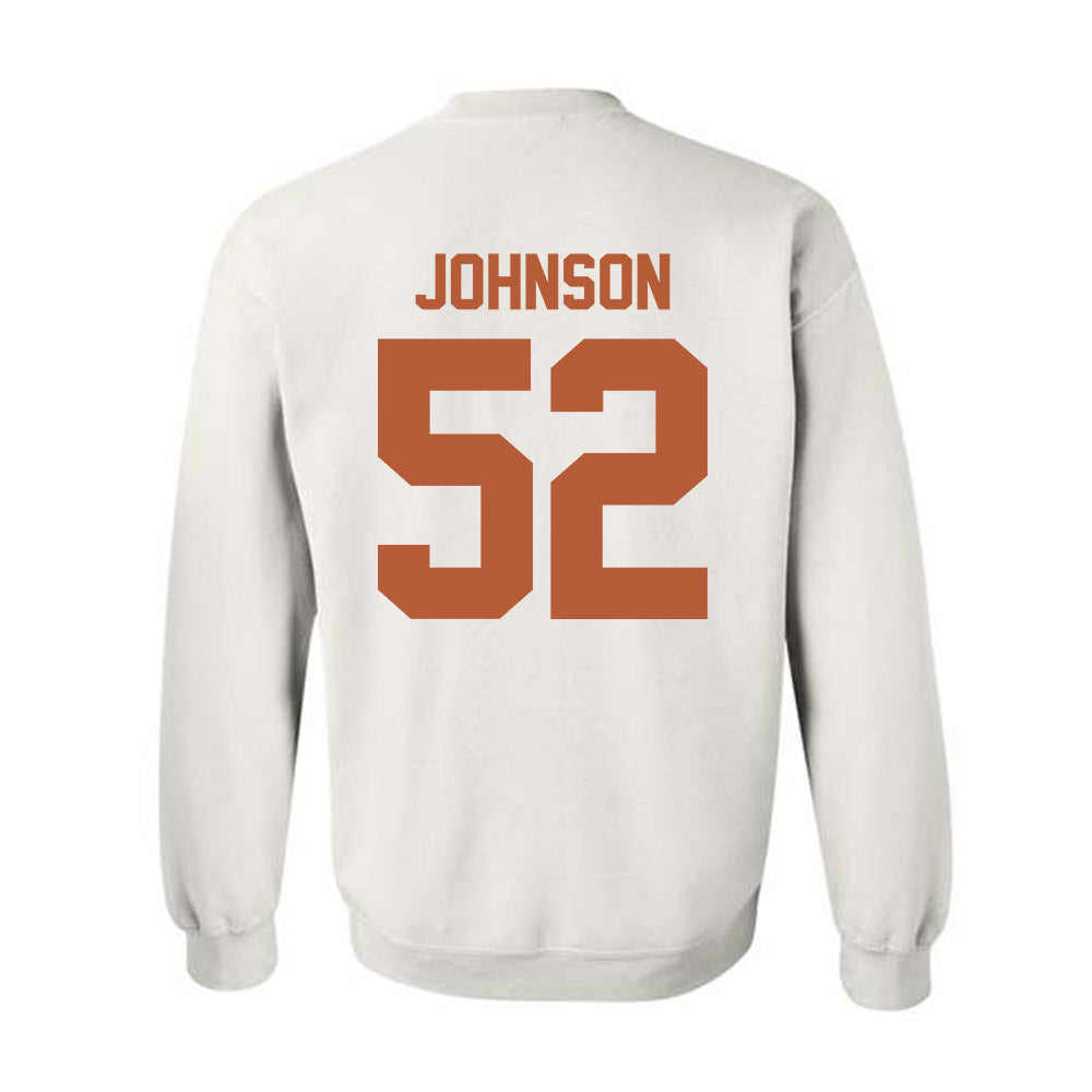 Texas - NCAA Football : James Johnson - Classic Shersey Crewneck Sweatshirt-1