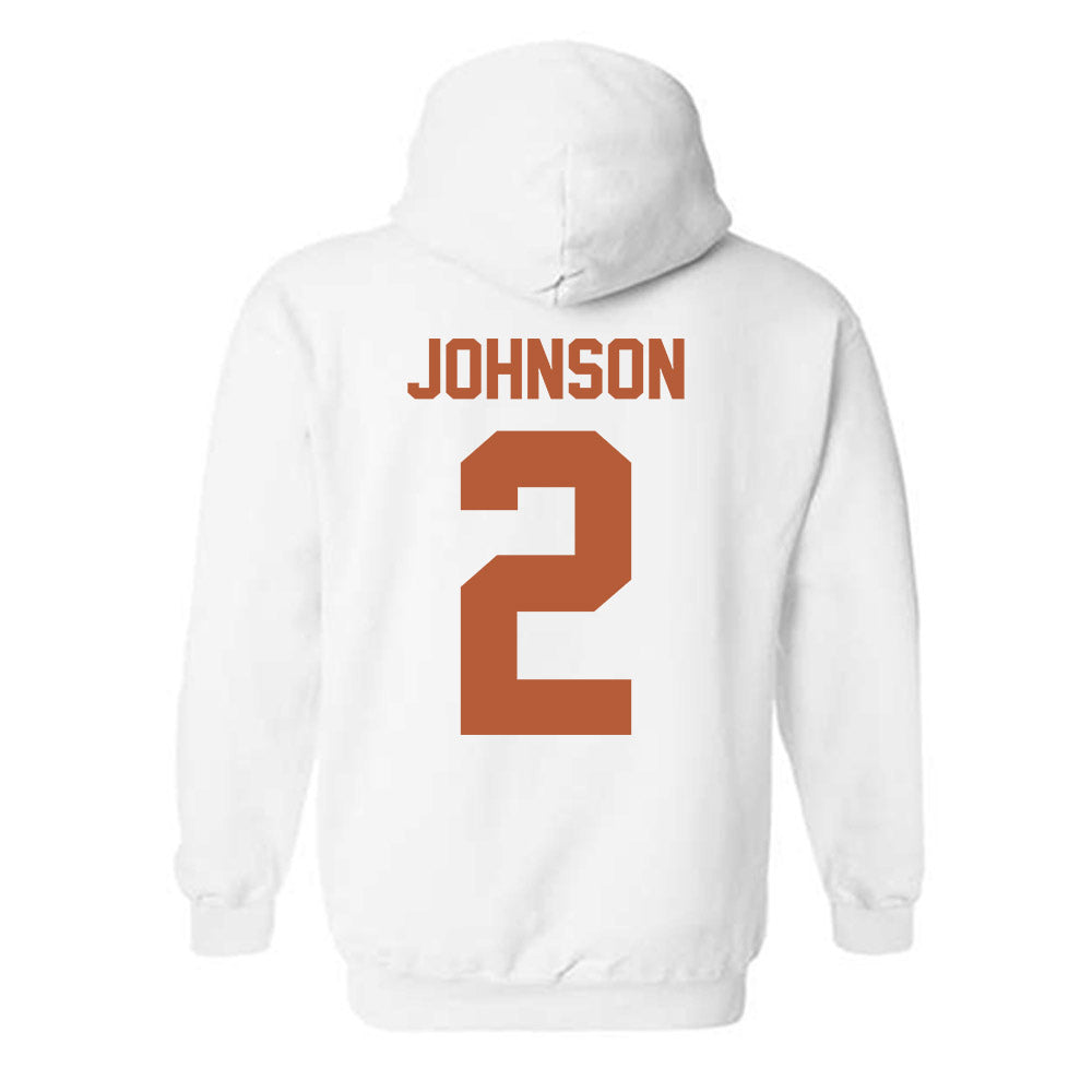 Texas - NCAA Men's Basketball : Isaiah Johnson - Classic Shersey Hooded Sweatshirt-1