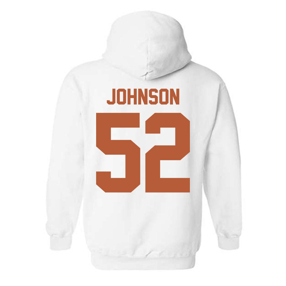 Texas - NCAA Football : James Johnson - Classic Shersey Hooded Sweatshirt-1