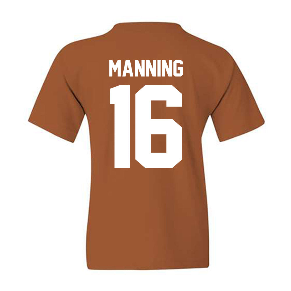 Texas - NCAA Football : Arch Manning - Classic Shersey Youth T-Shirt-1