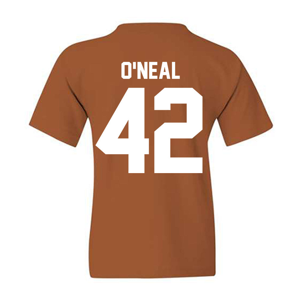Texas - NCAA Football : Trott O'Neal - Classic Shersey Youth T-Shirt-1