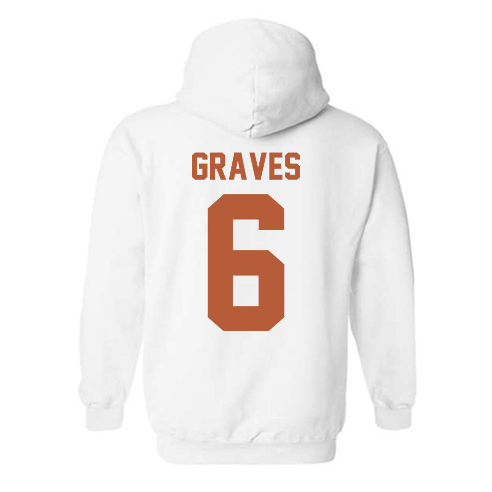 Texas - NCAA Women's Basketball : Sarah Graves - Classic Shersey Hooded Sweatshirt-1