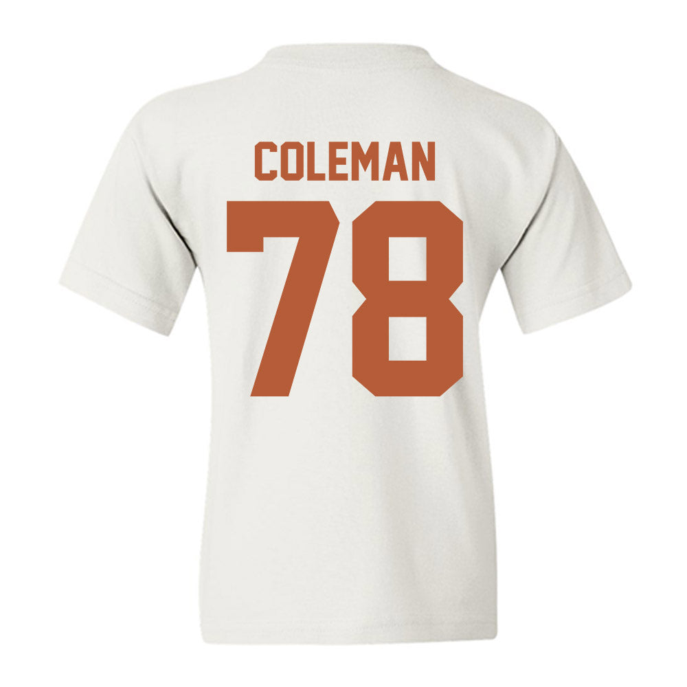 Texas - NCAA Football : Jordan Coleman - Classic Shersey Youth T-Shirt-3