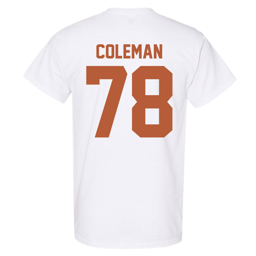 Texas - NCAA Football : Jordan Coleman - Classic Shersey T-Shirt-3