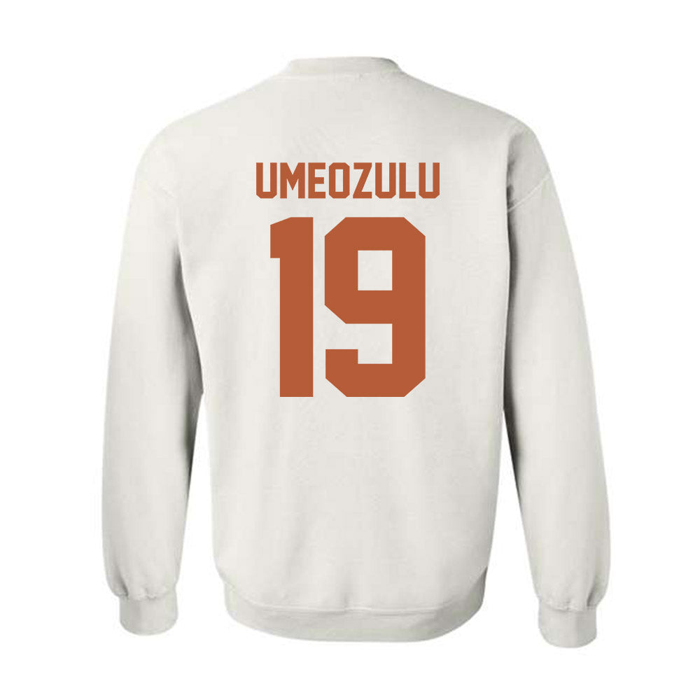 Texas - NCAA Football : Zina Umeozulu - Horns Up! Crewneck Sweatshirt-1