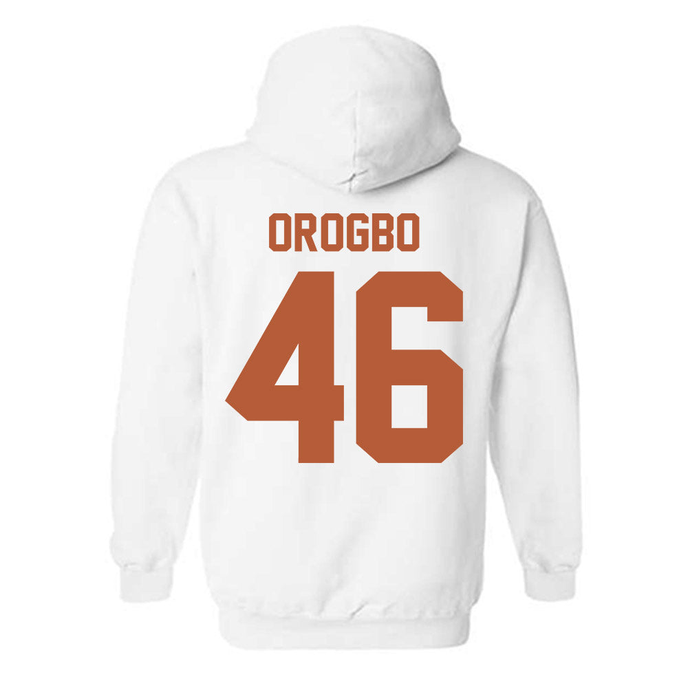 Texas - NCAA Football : Smith Orogbo - Horns Up! Hooded Sweatshirt-1