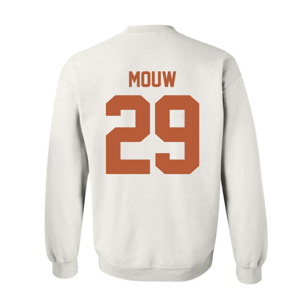 Texas - NCAA Women's Soccer : Paige Mouw - Horns Up! Crewneck Sweatshirt-1