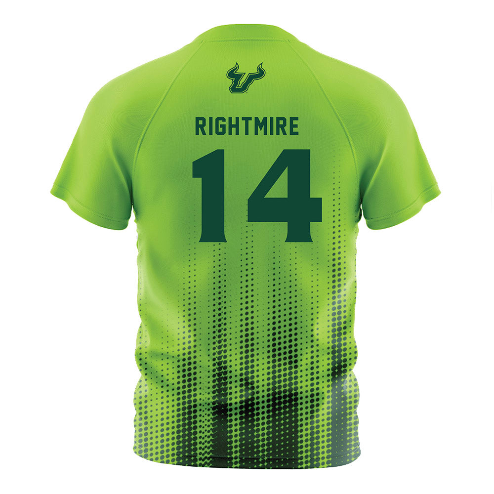USF - NCAA Women's Soccer : Ava Rightmire - Slime Halftone Soccer Jersey-1