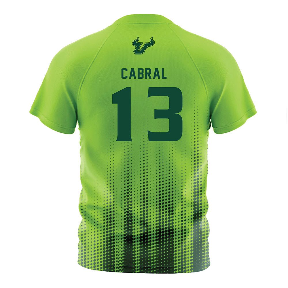 USF - NCAA Women's Soccer : Sophia Cabral - Slime Halftone Soccer Jersey-1