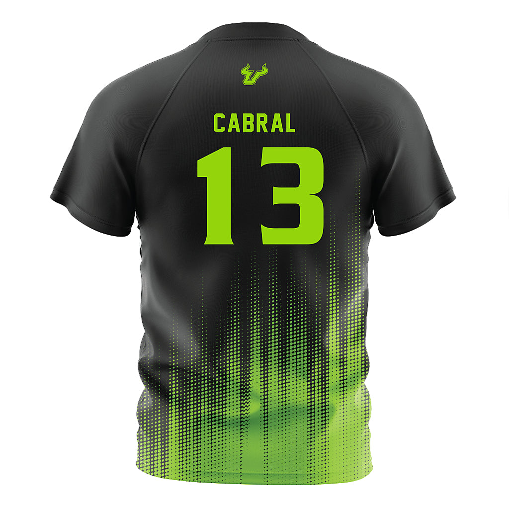 USF - NCAA Women's Soccer : Sophia Cabral - Black Halftone Soccer Jersey-1