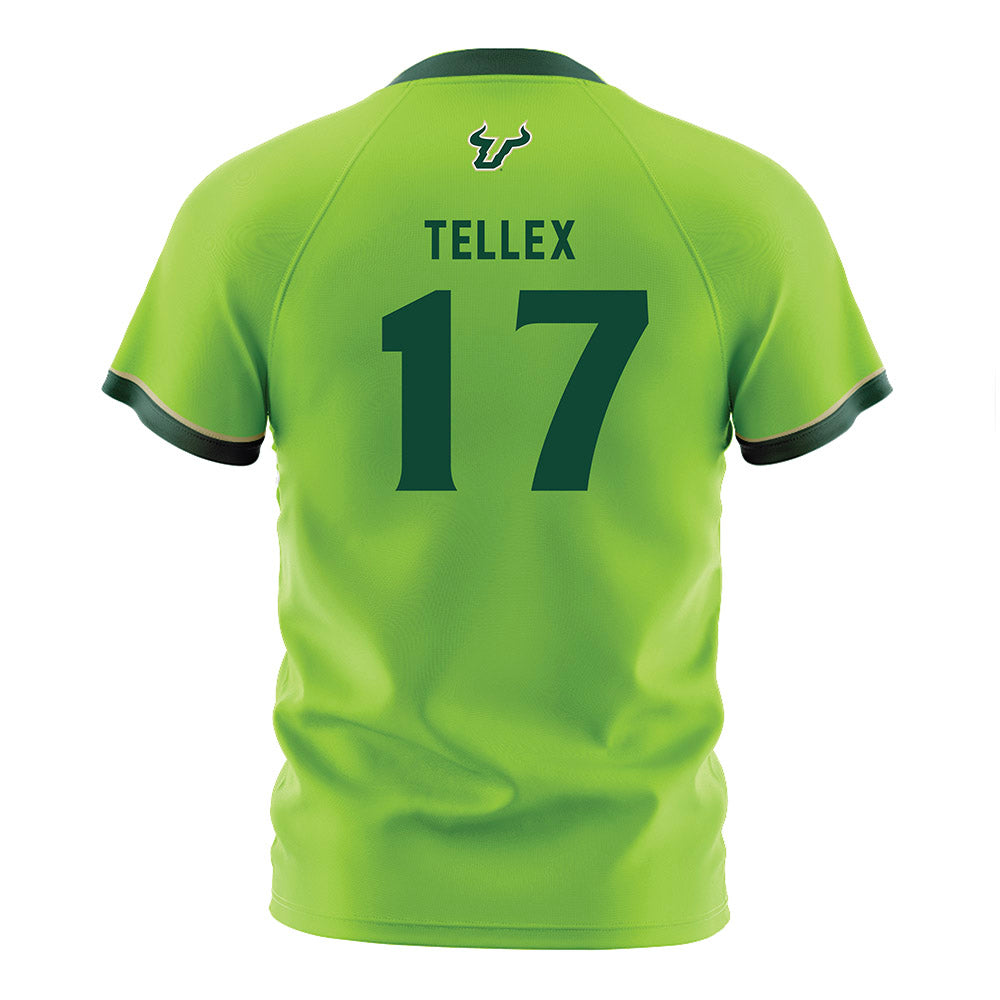 USF - NCAA Women's Soccer : Delaney Tellex - Slime Green Soccer Jersey-1