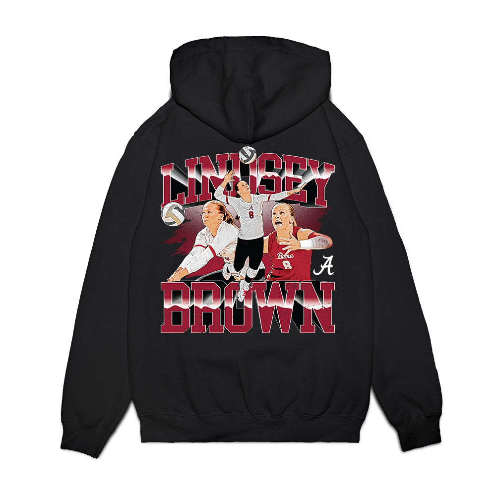 Alabama - NCAA Women's Volleyball : Lindsey Brown - Collage Premium Hooded Sweatshirt-1