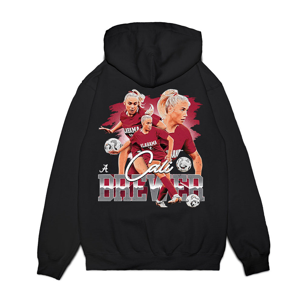 Alabama - NCAA Women's Soccer : Cali Brewer - Collage Premium Hooded Sweatshirt-1