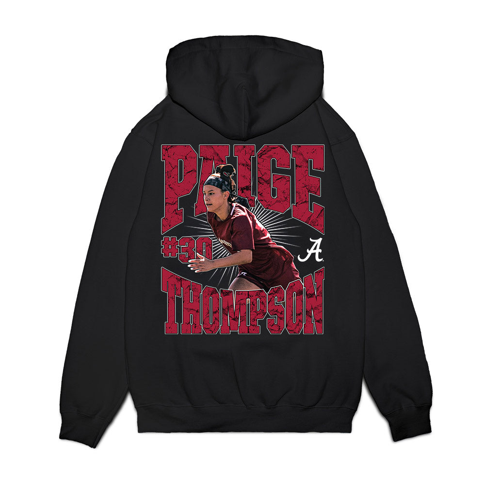 Alabama - NCAA Women's Soccer : Paige Thompson - Collage Premium Hooded Sweatshirt-1