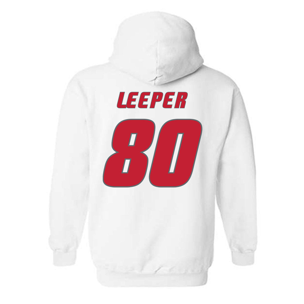 New Mexico - NCAA Football : Max Leeper - Classic Shersey Hooded Sweatshirt-1