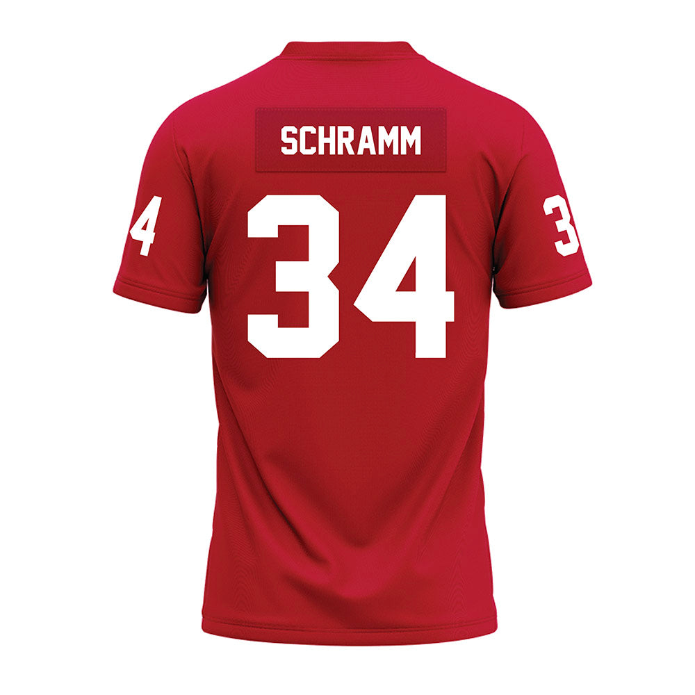 Ohio State - NCAA Football : Brennen Schramm - Red Premium Football Jersey-1