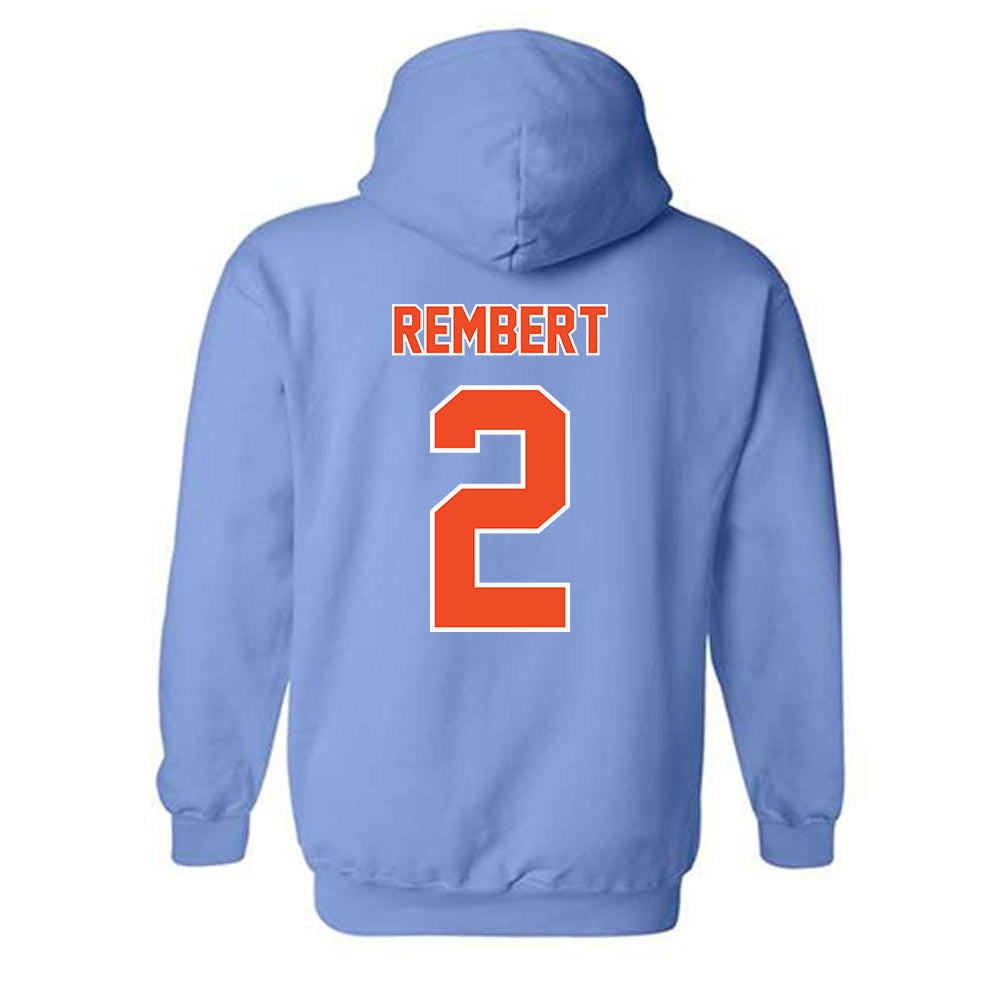Auburn - NCAA Baseball : Chris Rembert - Sky Blue Hooded Sweatshirt-1