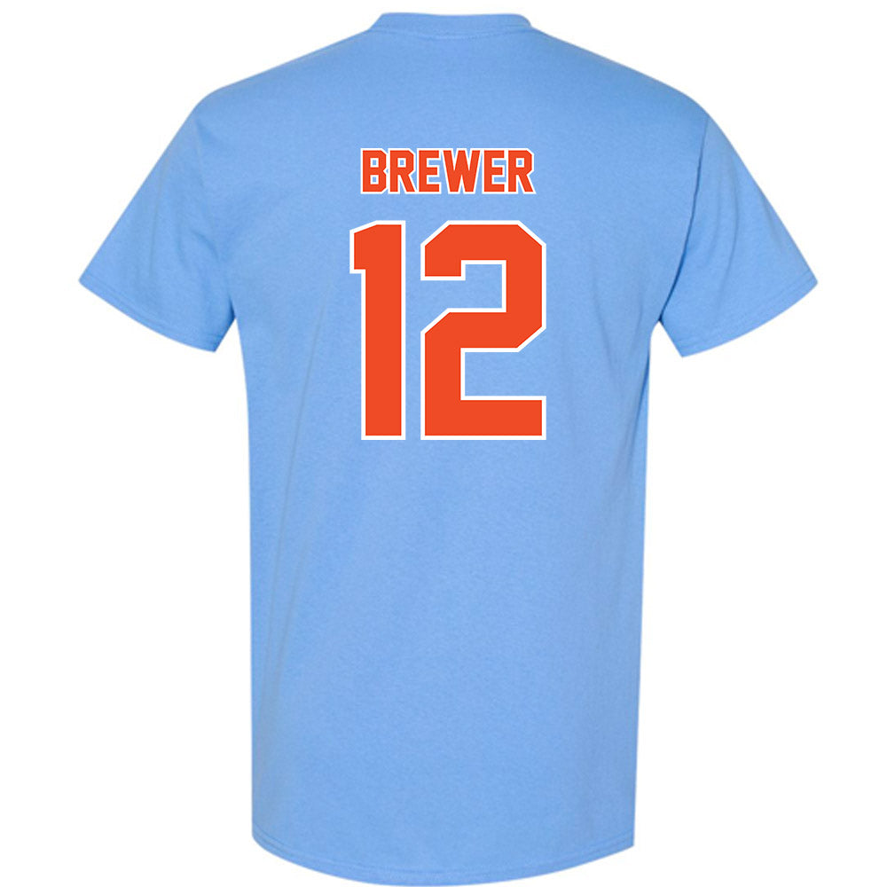 Auburn - NCAA Baseball : Garrett Brewer - Sky Blue T-Shirt-1