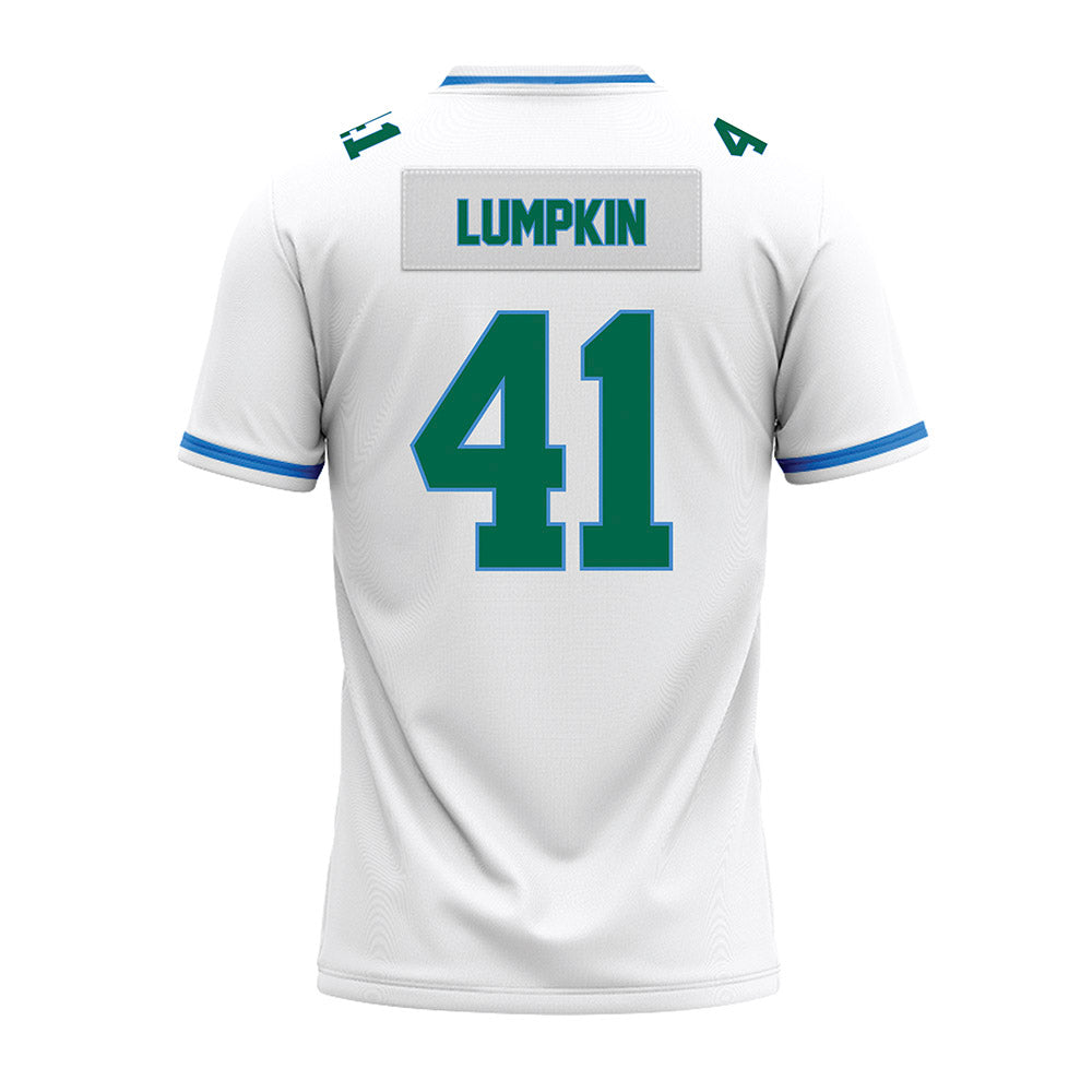 Tulane - NCAA Football : Chan Lumpkin - White Premium Football Jersey-1