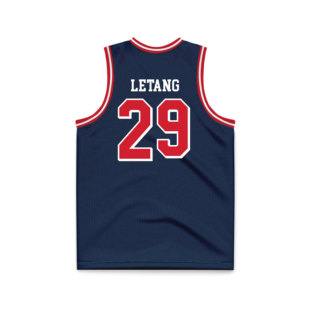 Dayton - NCAA Men's Basketball : Amael LEtang - Blue Basketball Jersey-1