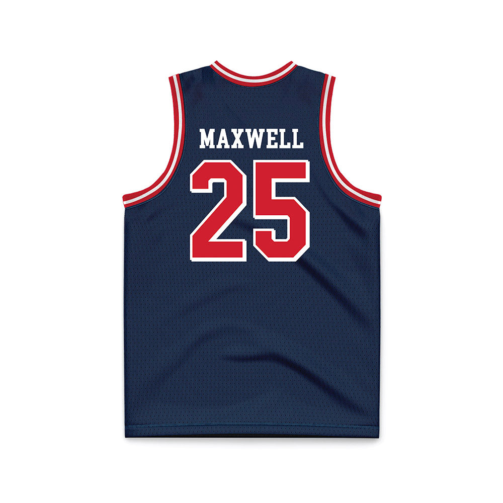 Dayton - NCAA Men's Basketball : Will Maxwell - Blue Basketball Jersey-1